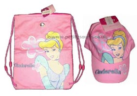 Disney Princess Cinderella Set  Cap & Swim Bag  