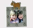 Glitter Pony Metal Photo Frame    